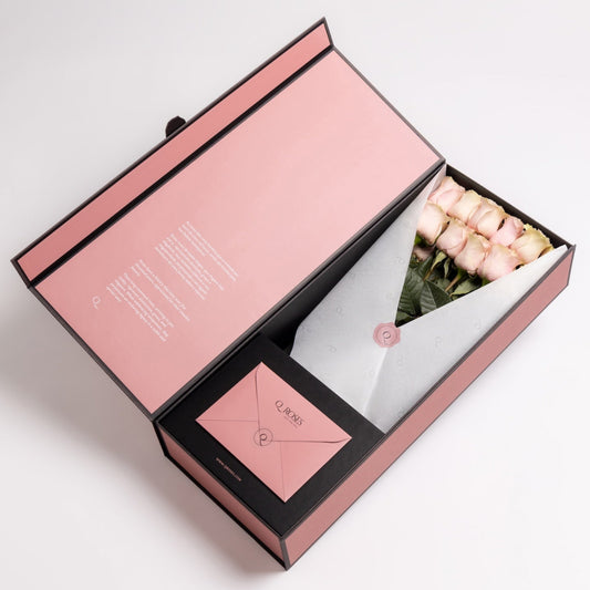 Box of Pink Roses