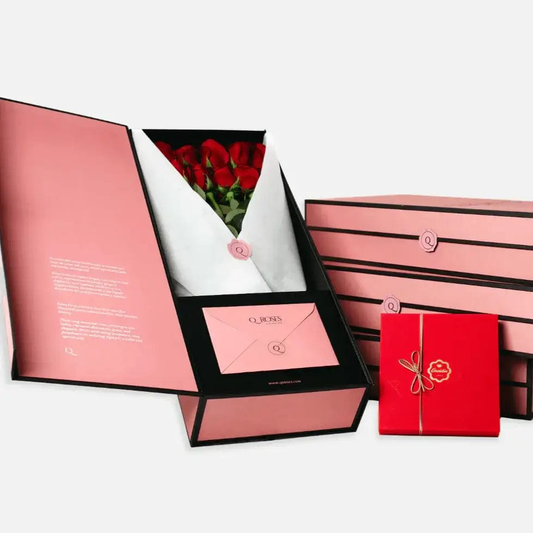 Buquê de Rosas Vermelhas e Chocolates Arcádia  | QRoses 